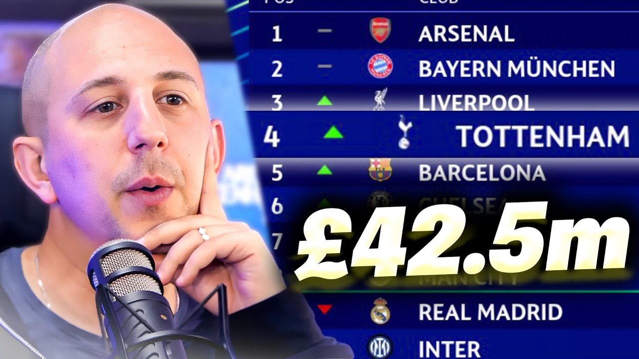 Tottenham Receive £42.5m For Placing 4th!!!