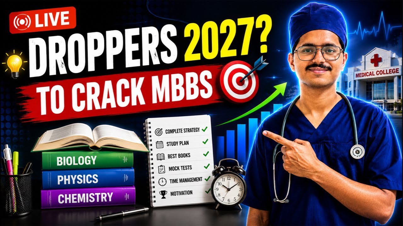 NEET Droppers 2027 | 1 Year Strategy to Crack MBBS | LIVE