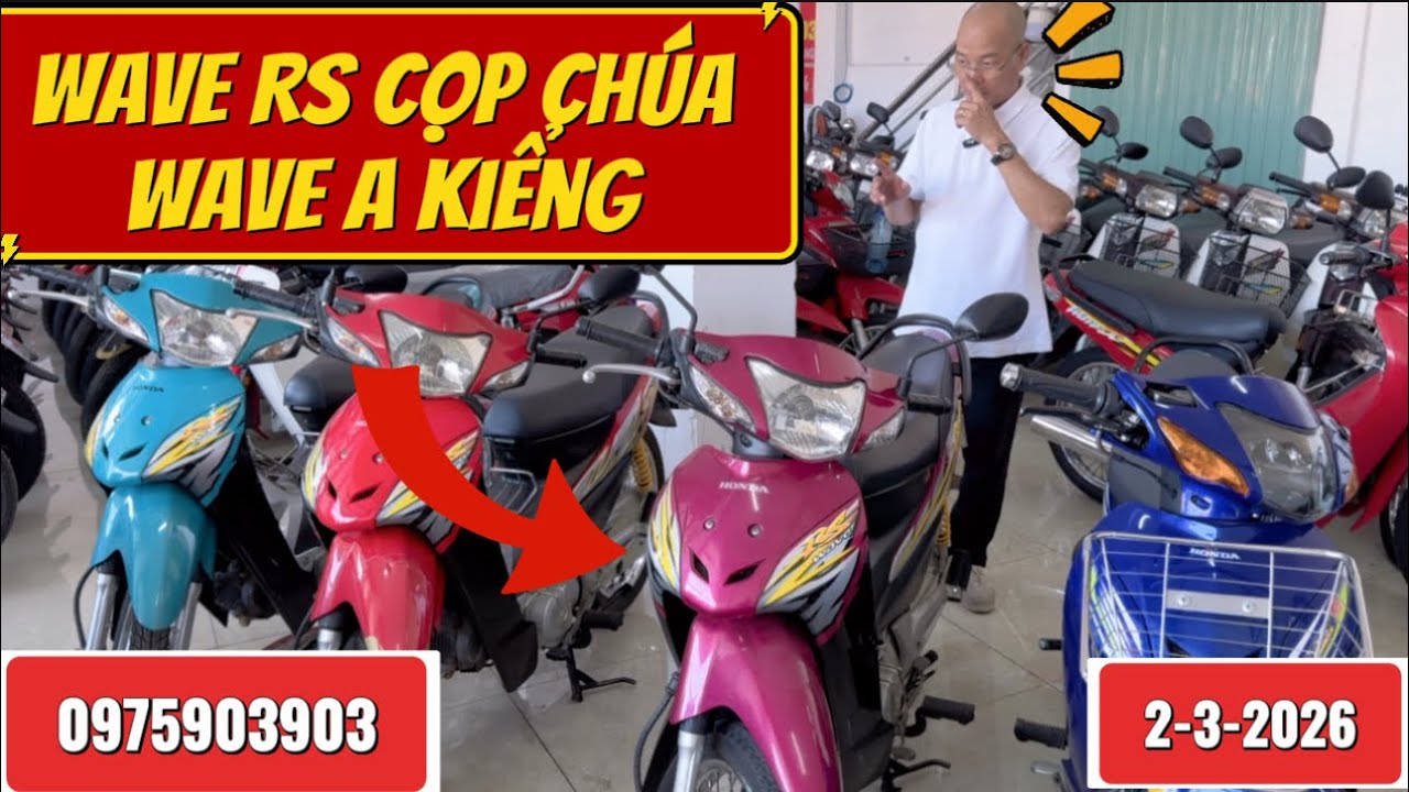 Cọp chúa Wave Rs zin nguyên xe và wave A kiểng nhẹ chất tại #chxmdiemtrang 
