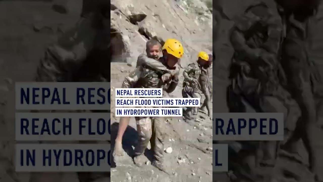 Nepal rescuers reach flood victims trapped in hydropower tunnel