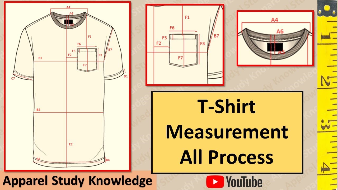 T-Shirt Measurement All Process | How to Measure A T-Shirt | T-Shirt Measurements Guide.