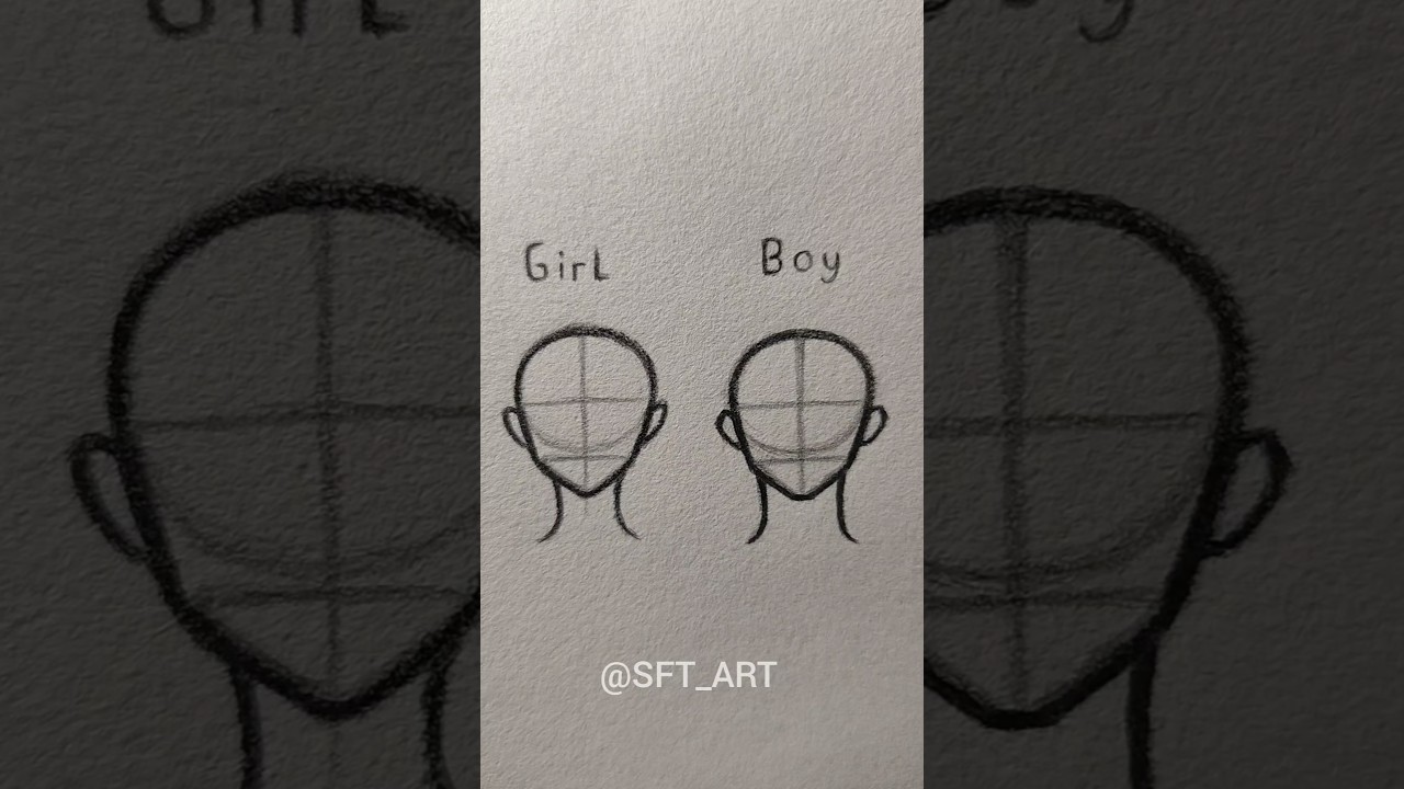 How to draw head ✨ #howtodraw #art #tutorial #sketch #shorts