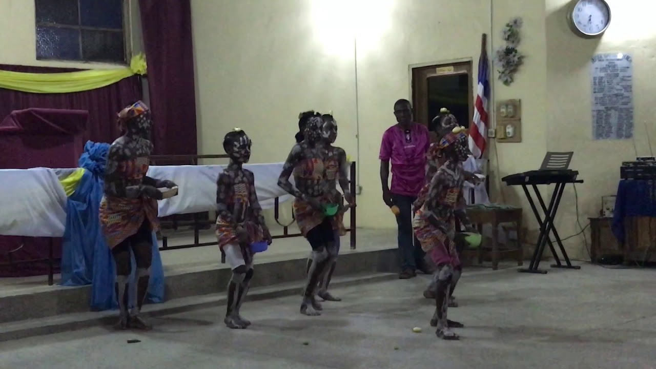 Traditional Liberian dancing