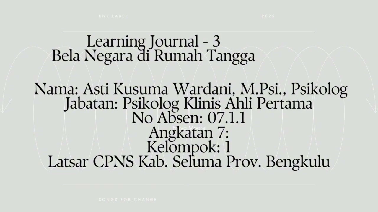 Tugas Individu 3 - Learning Journal Bela Negara di Rumah Tangga