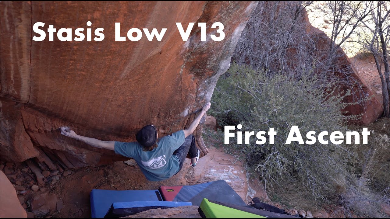 Stasis Low V13, First Ascent