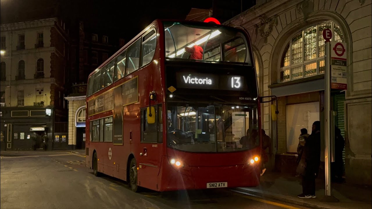 Full Route Visual | Route 13 | North Finchley Bus Station to Victoria Station | First Bus Enviro 400