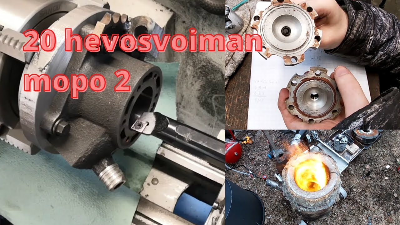 20 hevosvoiman mopo osa 2: sylinterin poraus ja moottorin puristussuhde