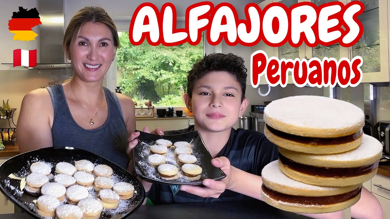 ¡ALFAJORES PERUANOS EN ALEMANIA! 😍 Mi esposo los prueba por primera vez 😋 | Shirley Tocic