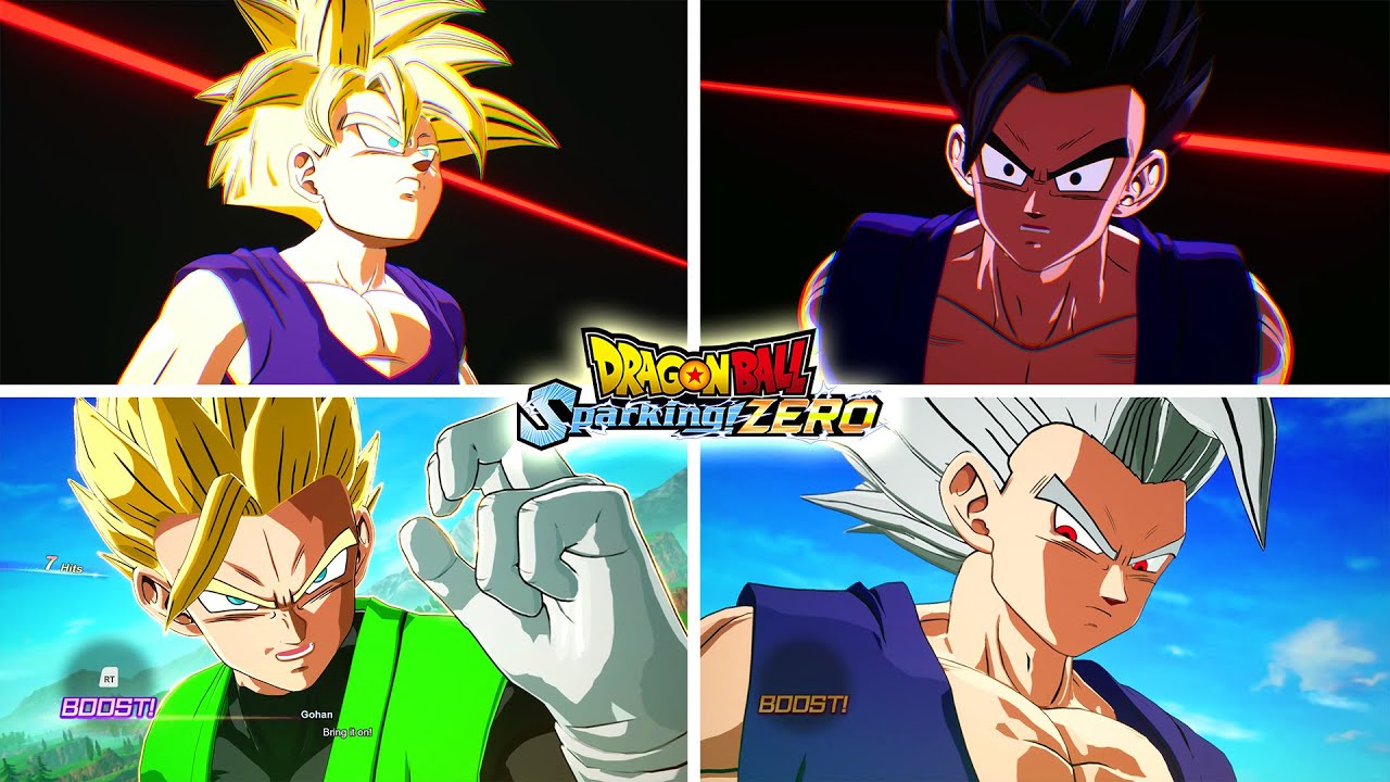 Dragon Ball: Sparking! Zero — все трансформации и суператаки Гохана (все дополнения)