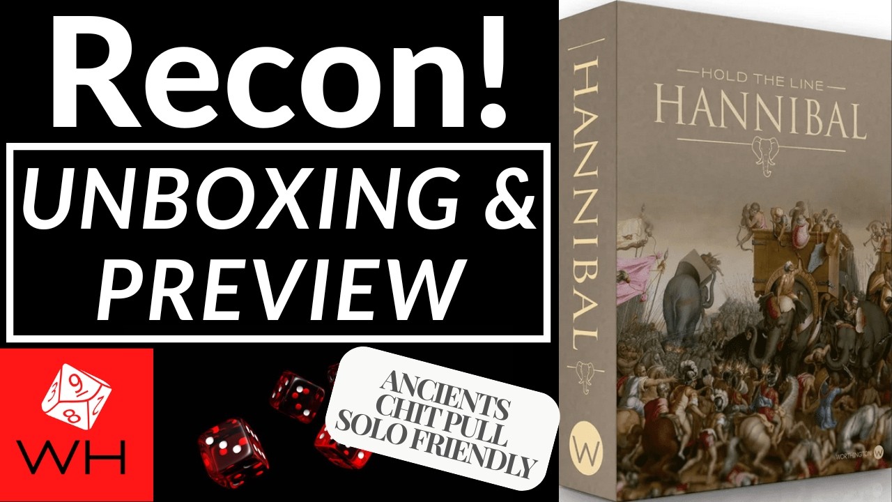 Recon! Hold the Line: Hannibal | Wargame | Boardgame | Ancients | Chit-Pull | Preview