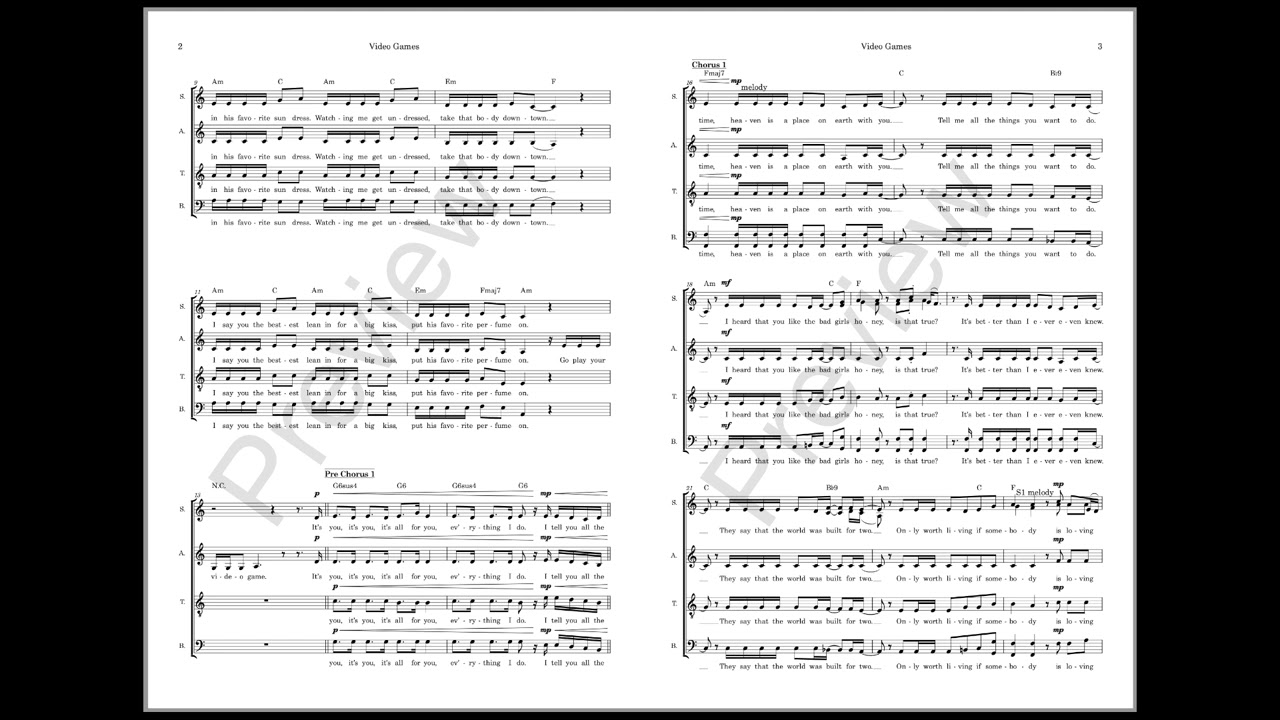 Video Games - Lana Del Rey (choir arrangement by Julian Knörzer)