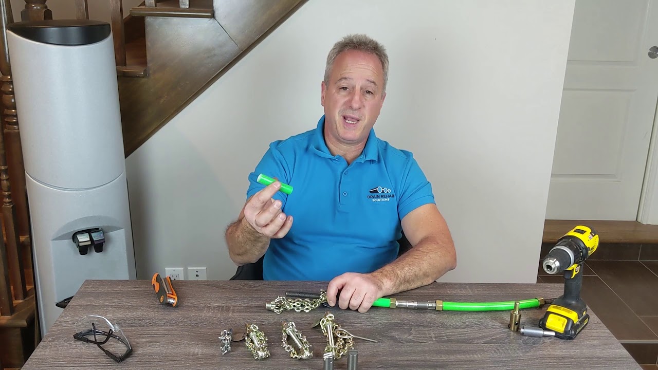 Flex Shaft Drain Cleaning - T-Slide chain knockers vs Set Screw chain knockers
