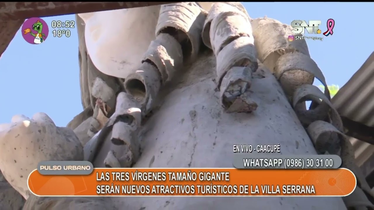 Caacupé: Tres Vírgenes Gigantes embellecerán la Villa Serrana