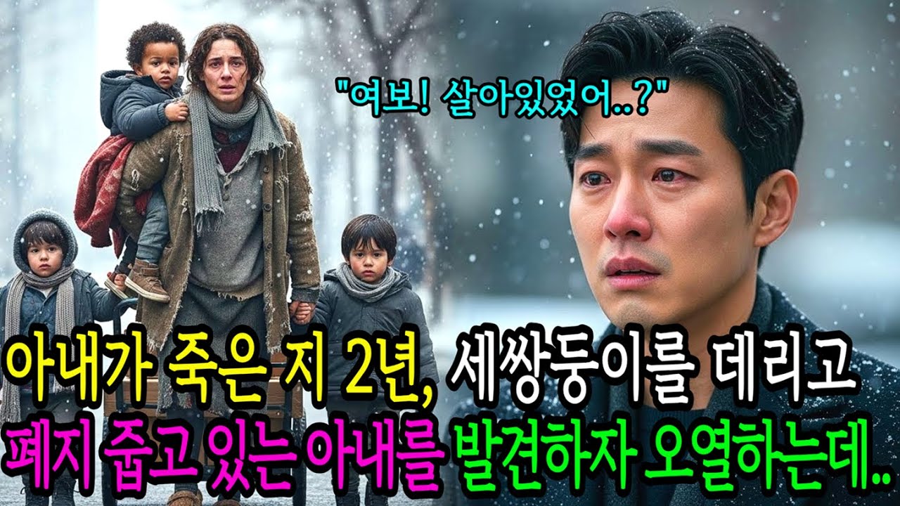 죽은 줄 알았던 아내를 2년 만에 마주한 백만장자 재벌회장… 폐지를 줍고 있던 그 순간｜노후사연｜감동사연｜드라마｜오디오북