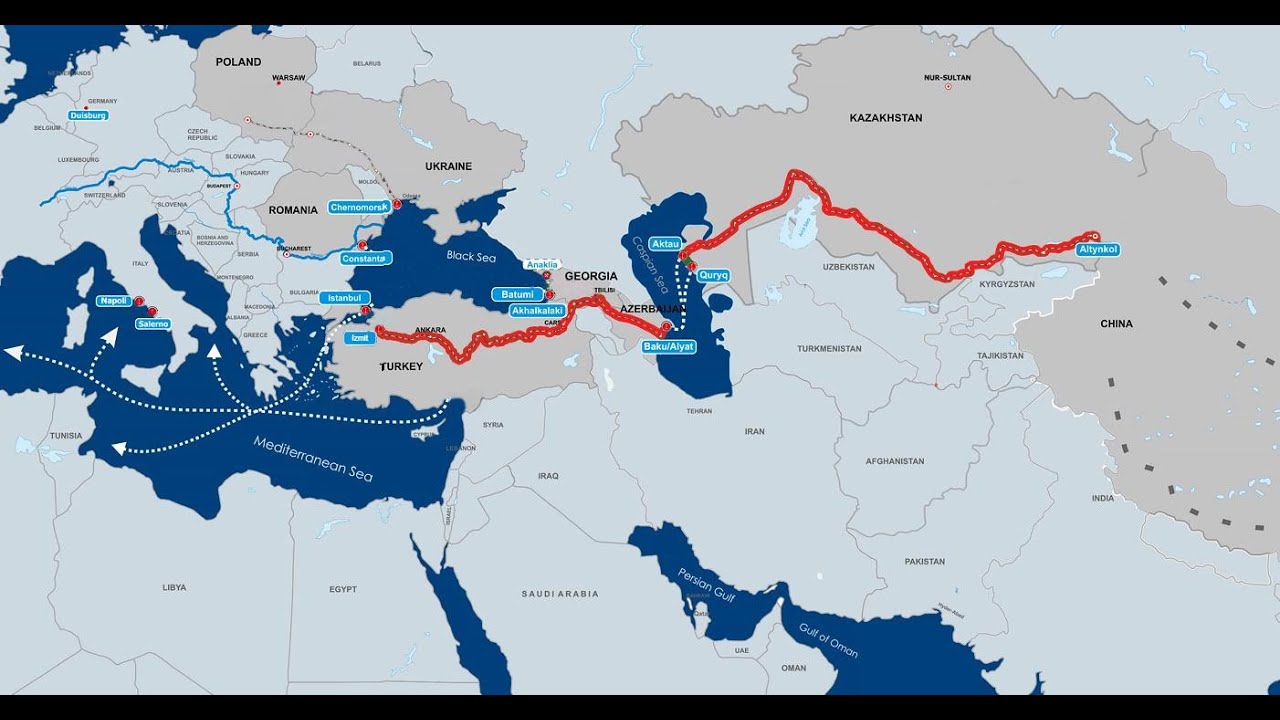 Current developments on the Middle Corridor between China and Europe.