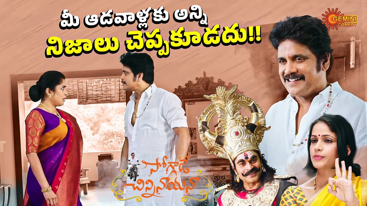 Nagarjuna & Ramya Krishnan Back-to-Back Romantic Comedy Moments ❤️😂 | Soggade Chinni Nayana