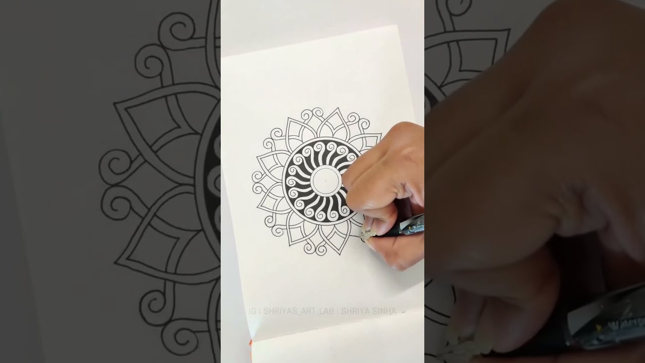 Easy colourful mandala drawings for beginners |140GSM Cassata Sketchbook |MENORAH STATIONERY