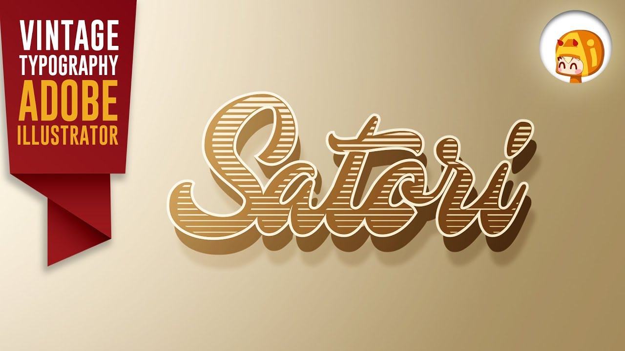 Vintage Typography Tutorial Adobe Illustrator | Satori Graphics