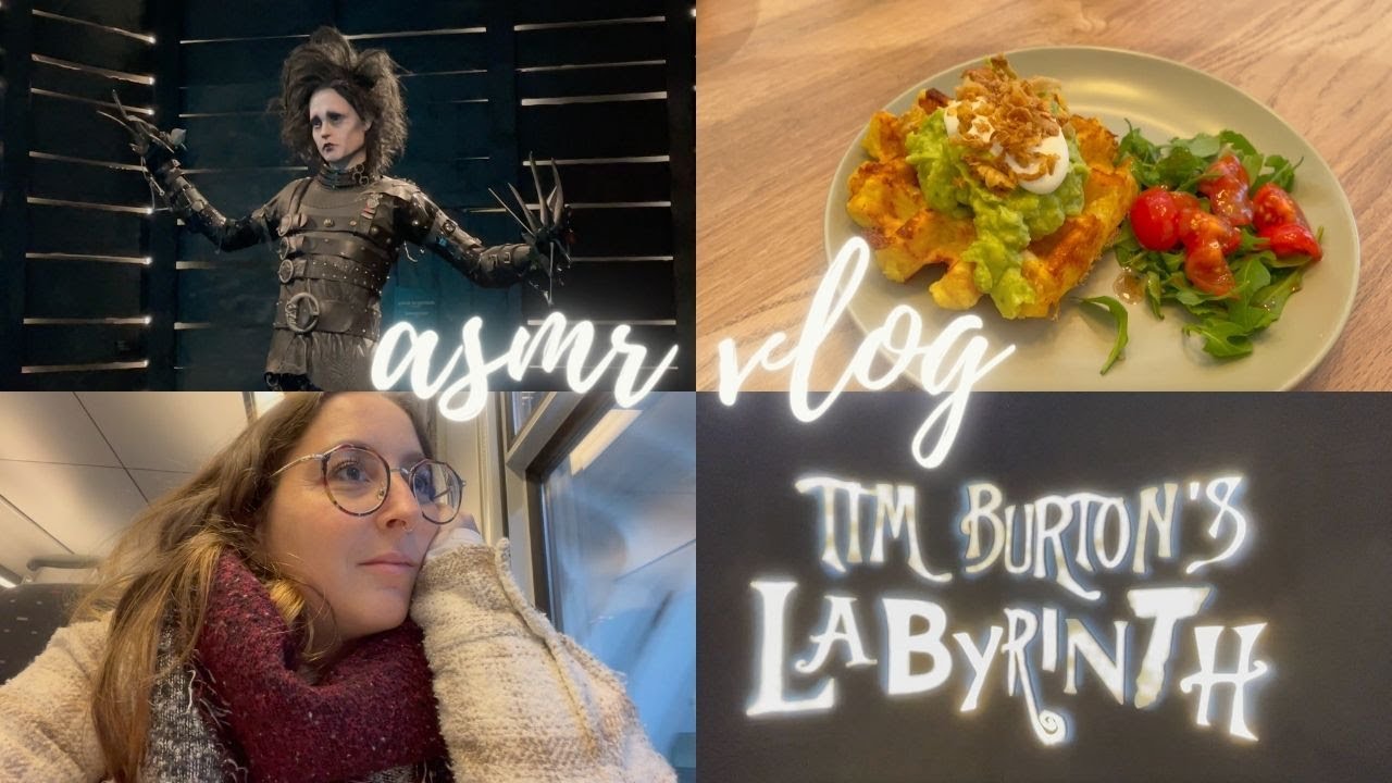 ASMR VLOG ✨ EXPO TIM BURTON 🧡 BURGER & BALADE