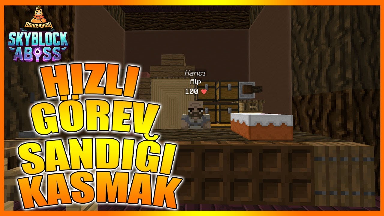 SON OYUNCU SKYBLOCK ABYSS | HIZLI GÖREV SANDIĞI KASMA | #bölüm  -5 #sonoyuncu
