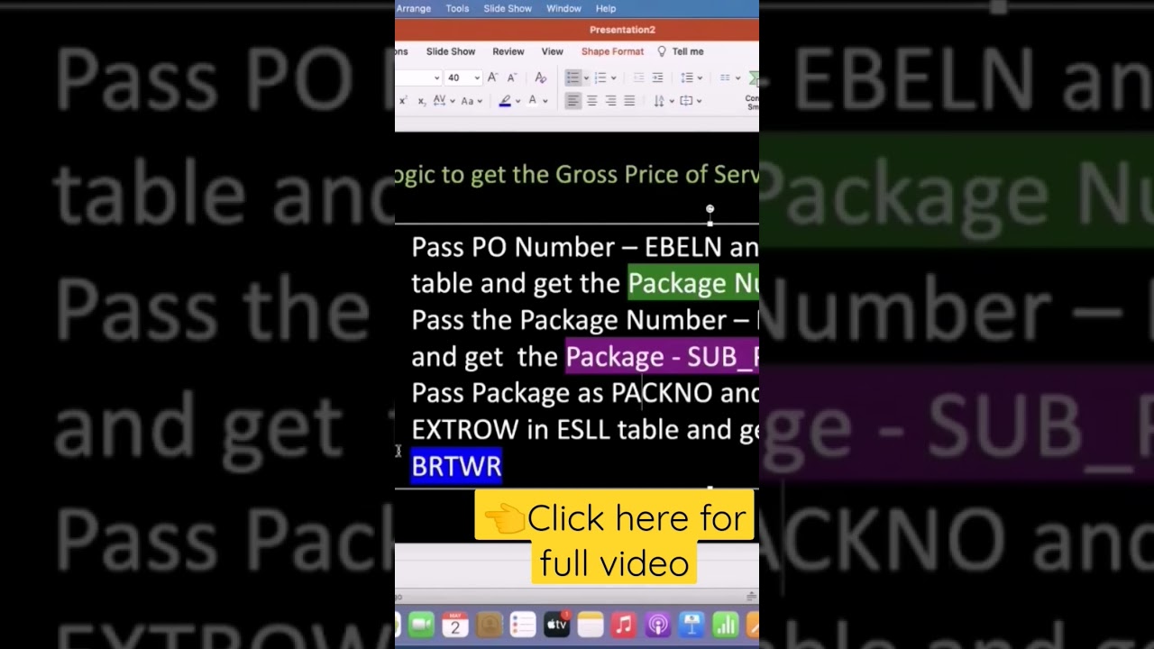 SAP ABAP Logic related Videos 