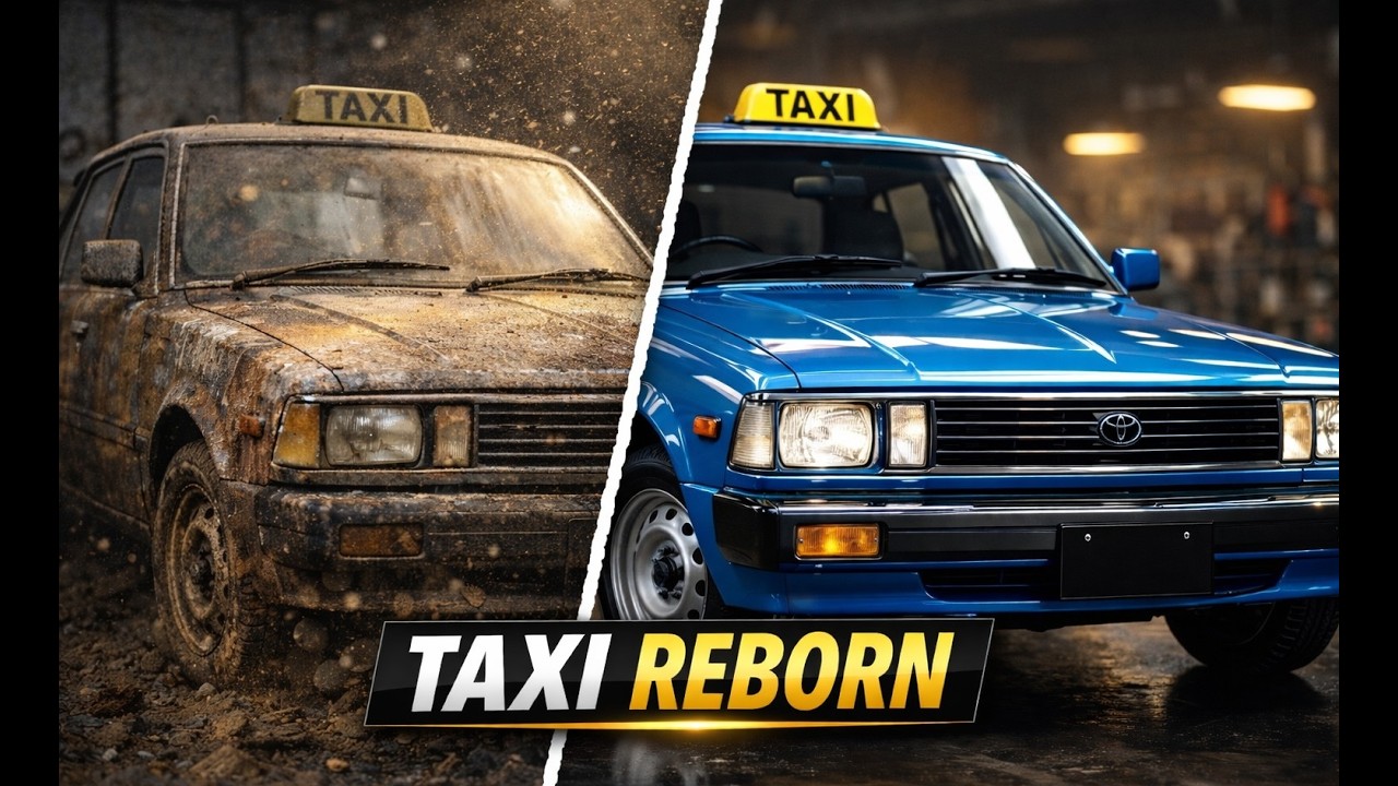 1980s Toyota Corona Taxi Restoration 🔥 Real-Time Cinematic ASMR