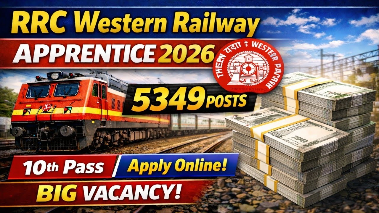 No Exam! 🚫 Railway WR Apprentice 2026 | 5,349 Vacancies Out! 🔥🚂