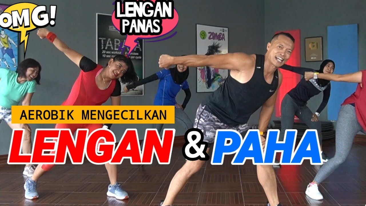 SENAM AEROBIK MENGECILKAN LENGAN DAN PAHA TANPA ALAT