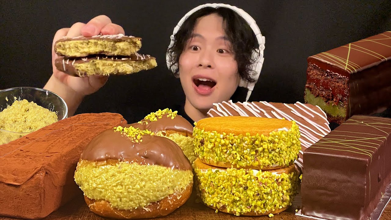 ASMR ドバイチョコレートパーティー‼️【咀嚼音/mukbang/Eating Sounds】