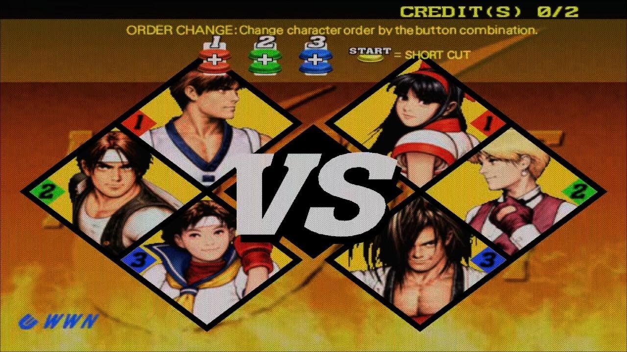 Cvs2 Arcade Mode, Kim, Kyo, Sakura Gameplay