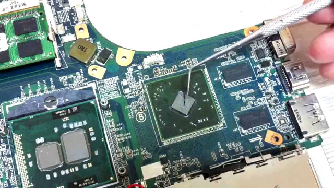 Ноутбук Sony. MBX 224 переделка платы под другой видеочип