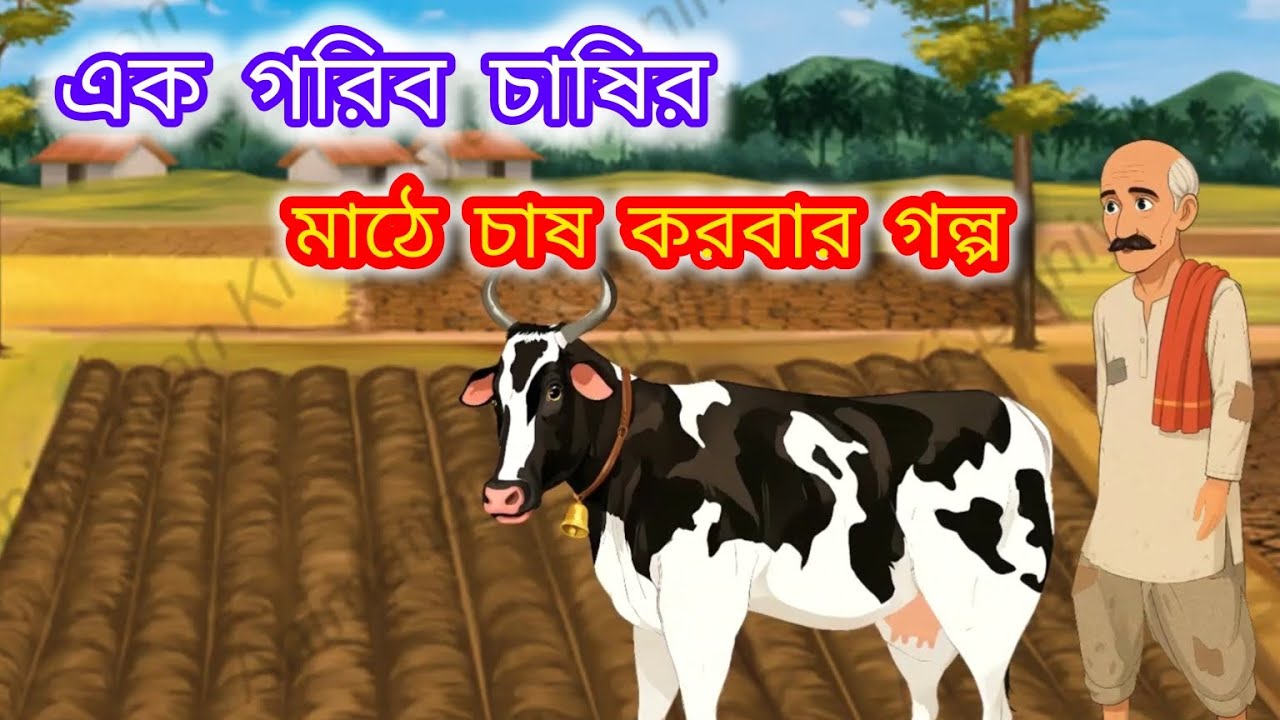 এক গরীব চাষির মাঠে ধান চাষের গল্প//The Story of a Poor Farmer Cultivating Rice in hisField//#কার্টুন