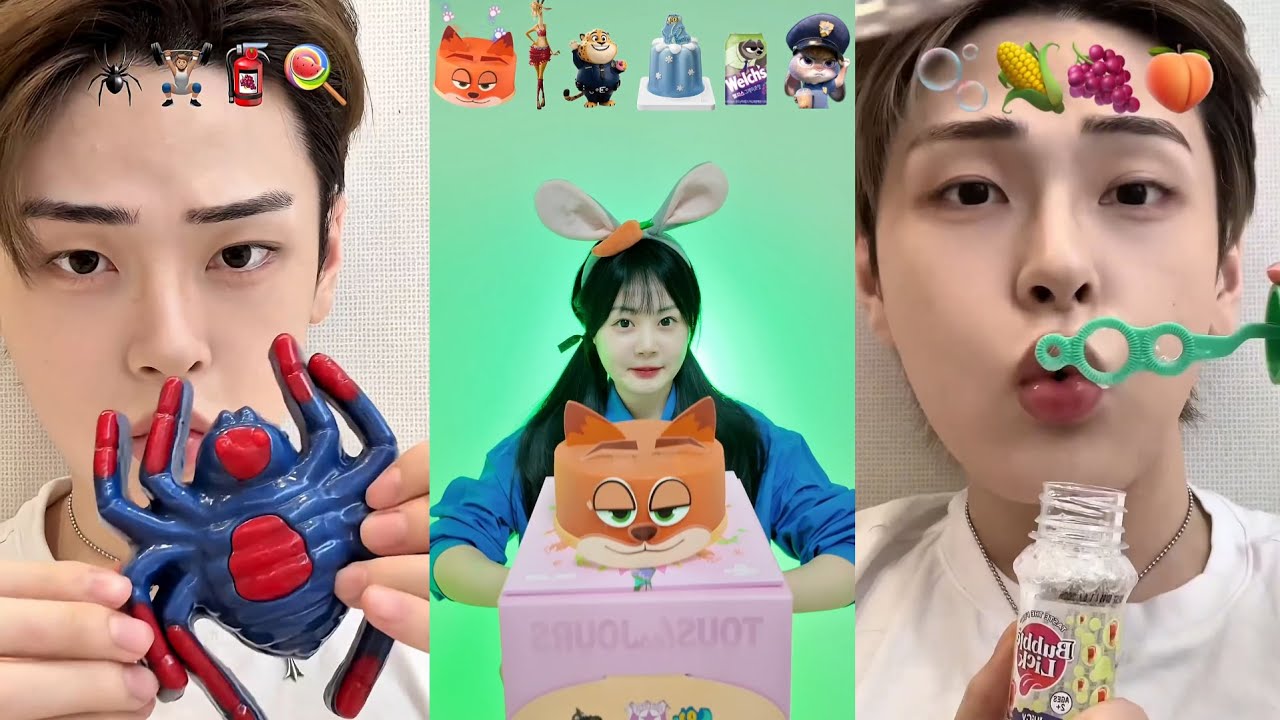 Best Seungbini, Byungari Korean ASMR Compilation | asmr eating emoji food korean #43