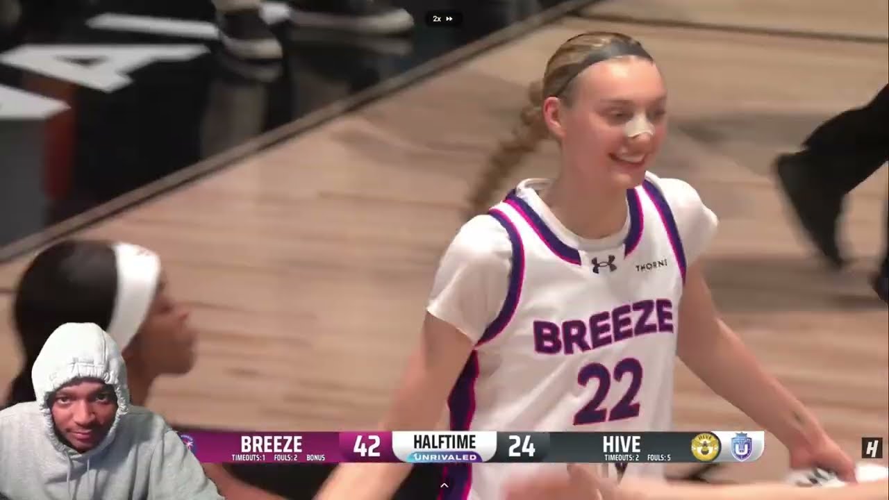 Реакция на матч Breeze против Hive &mdash; Полные видеообзоры игры | 9 января, Unrivaled 2026