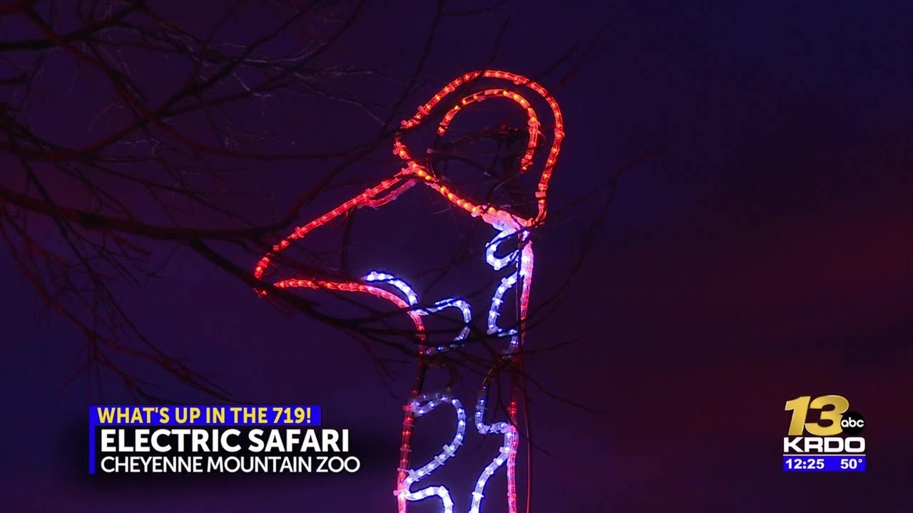 New sculptures debut at Cheyenne Mountain Zoo “Electric Safari” light show