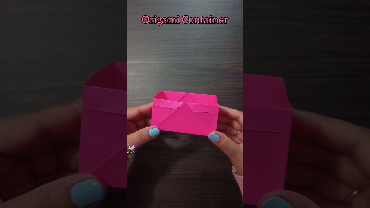 Quick Origami Paper Container: Easy DIY for Instant Organization! 📦✨