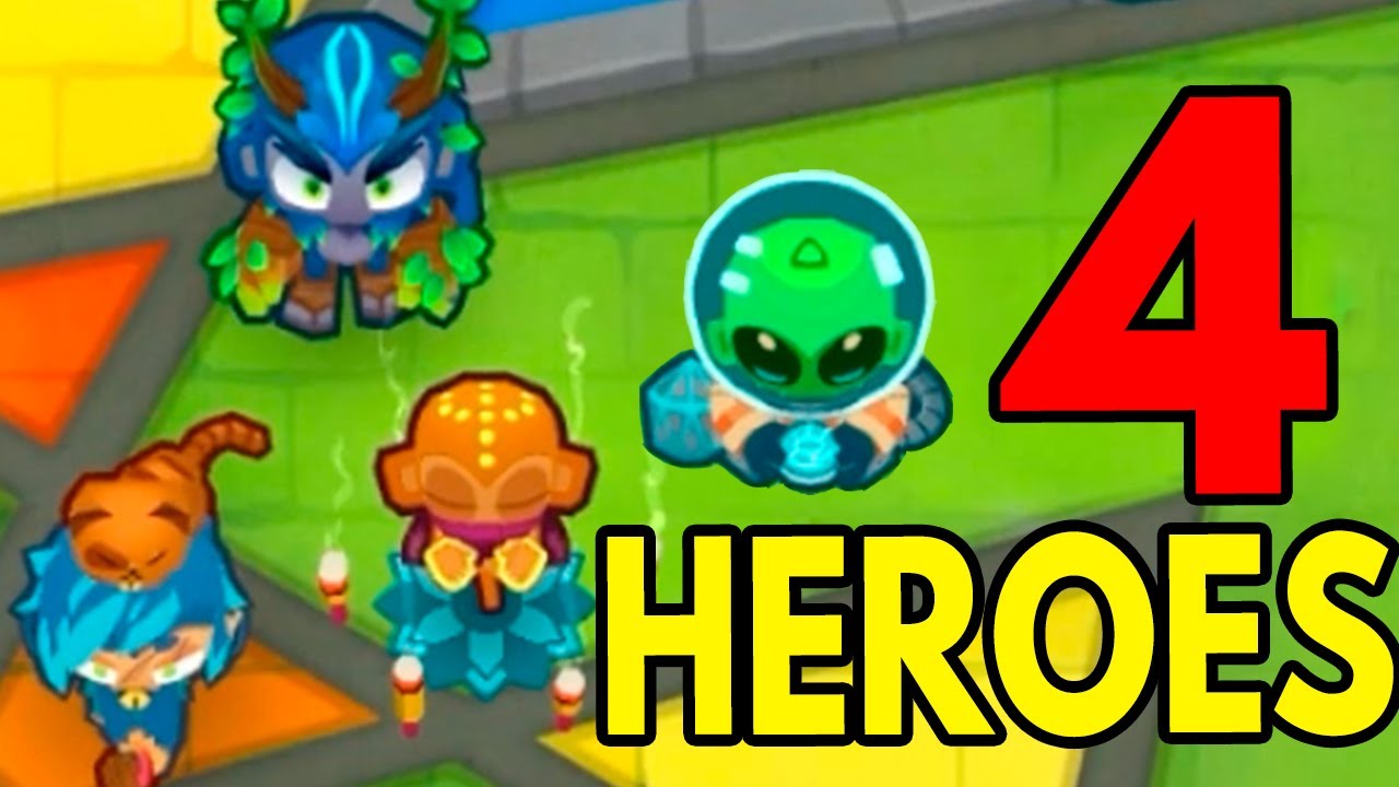 4 Heroes: "Peores" | ¿Hasta donde puede llegar? [Bloons TD 6]