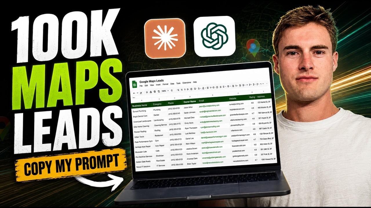 How I Scraped 100K Google Maps Leads with Claude Code / Codex (Prompt Included)