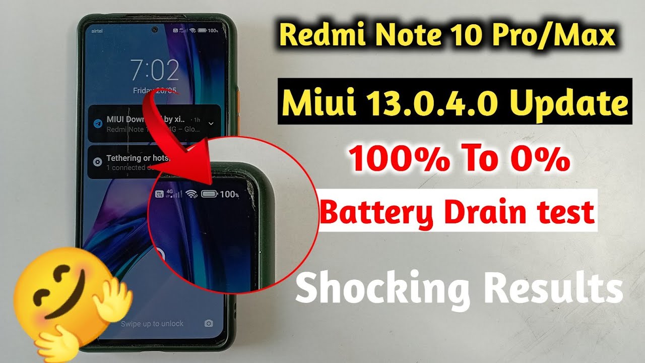 Redmi Note 10 Pro/ Max Battery Drain Test After Miui 13.0.4.0 | Really Shocking Results |