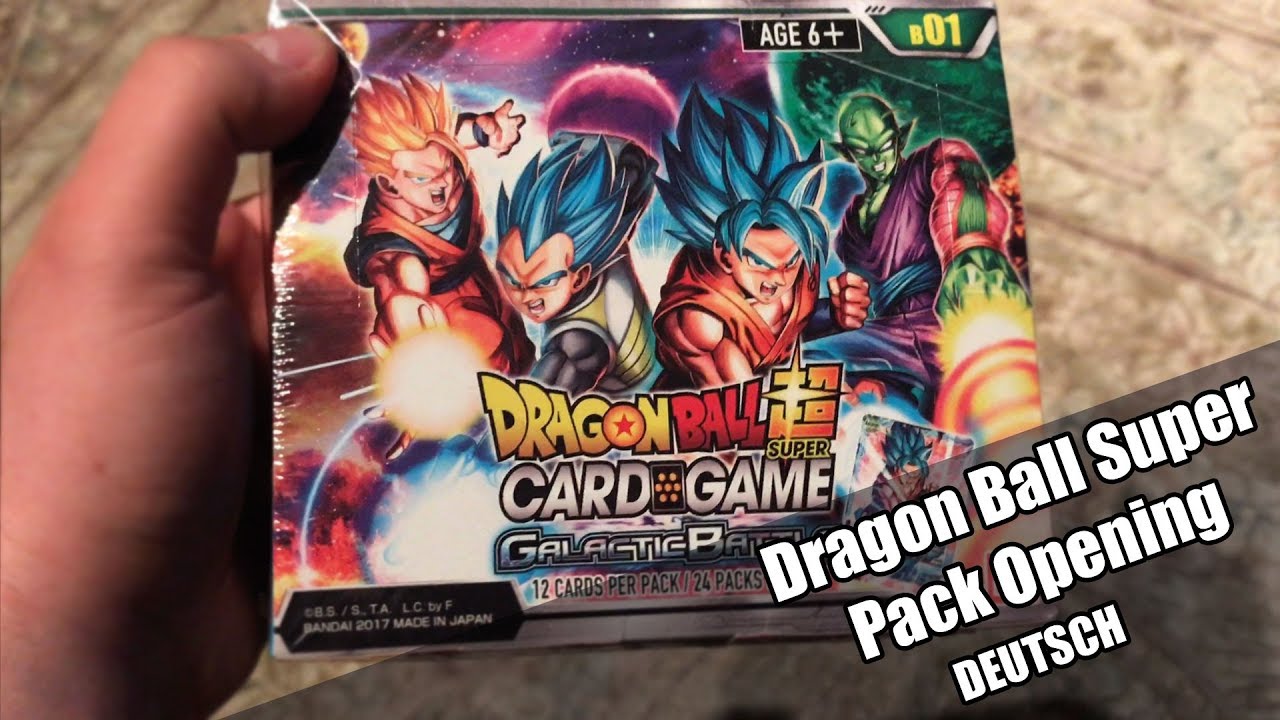 DRAGON BALL SUPER CARD GAME I DISPLAY PACK OPENING (Deutsch I German)