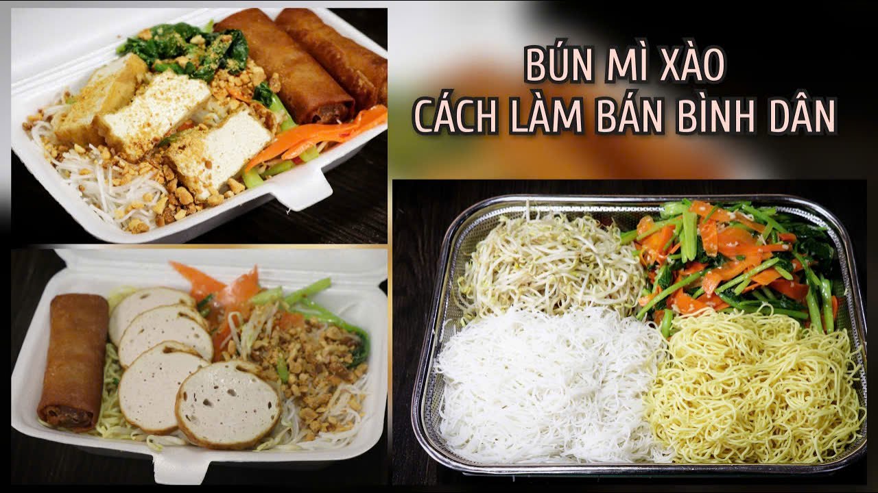 Bún Mì Xào - Cách Làm Thật Ngon Để Bán Món Ăn Sáng Bình Dân