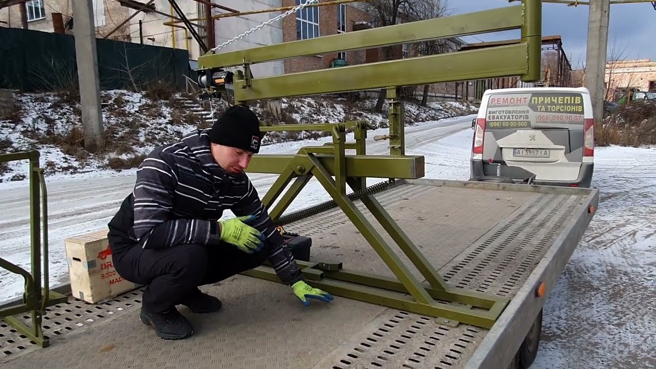 Маніпулятор для пасіки / Манипулятор для платформы, пасеки / Разгрузка ульев, пчел / Пасечный кран