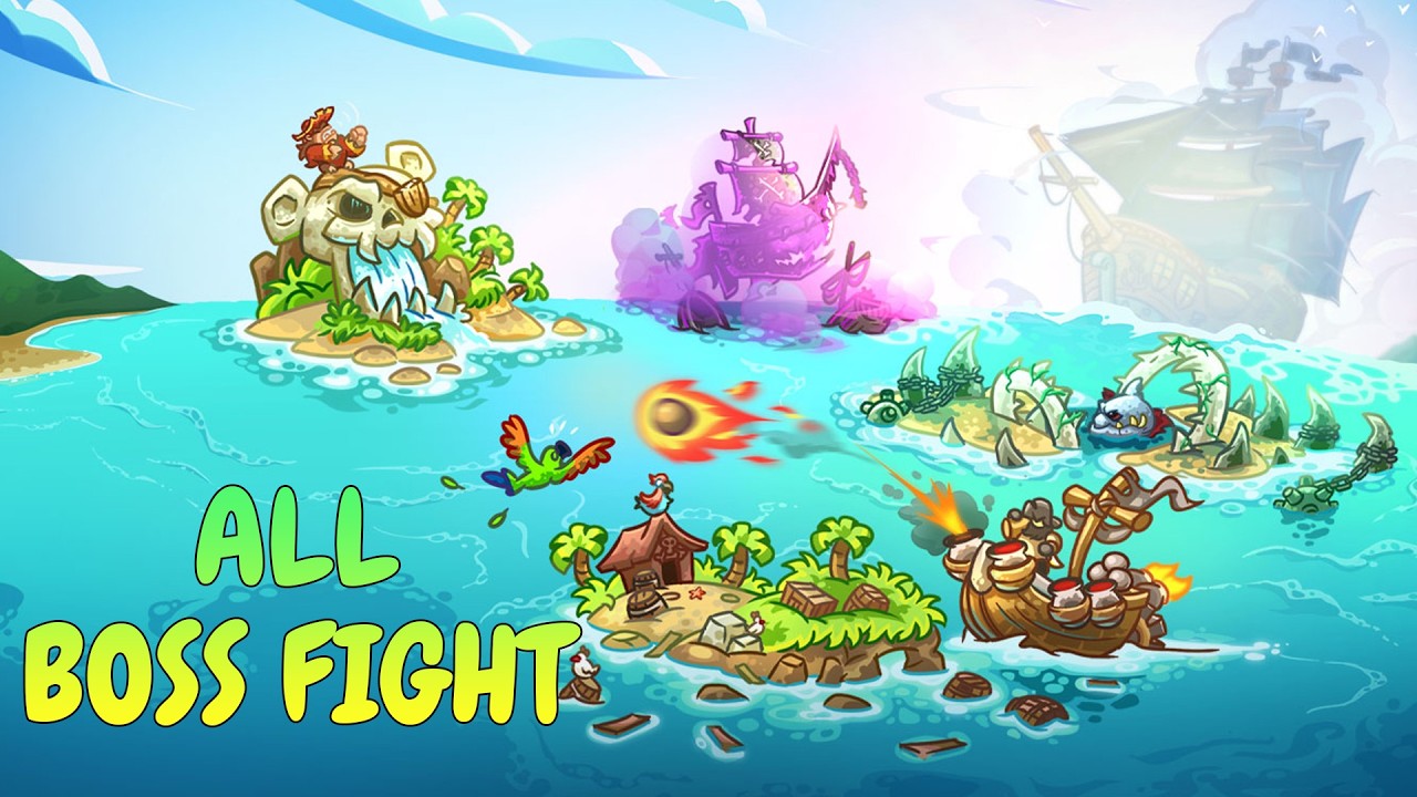 All Pirate Kings Boss Fight - Kingdom Rush Vengeance