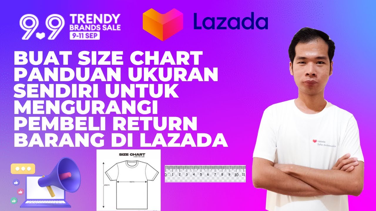 Create a Size Chart of Your Own Size Guide to Reduce Buyers Returning Goods at Lazada