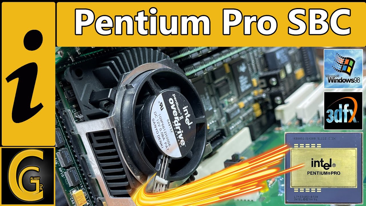 Pentium PRO Single Board Computer / Intel Pentium II OverDrive / Testing with Voodoo 3dfx