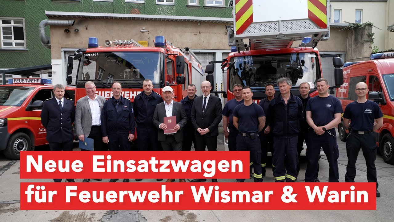 Innenministerium unterstützt die Feuerwehren von Wismar und Warin