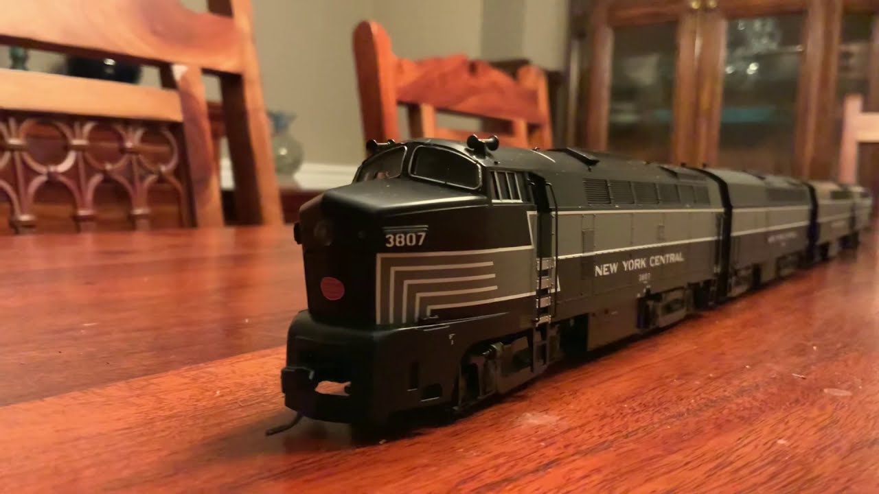 HO Scale New York Central 20th Century Limited with Broadway Limited Baldwin RF-16 Sharknoses