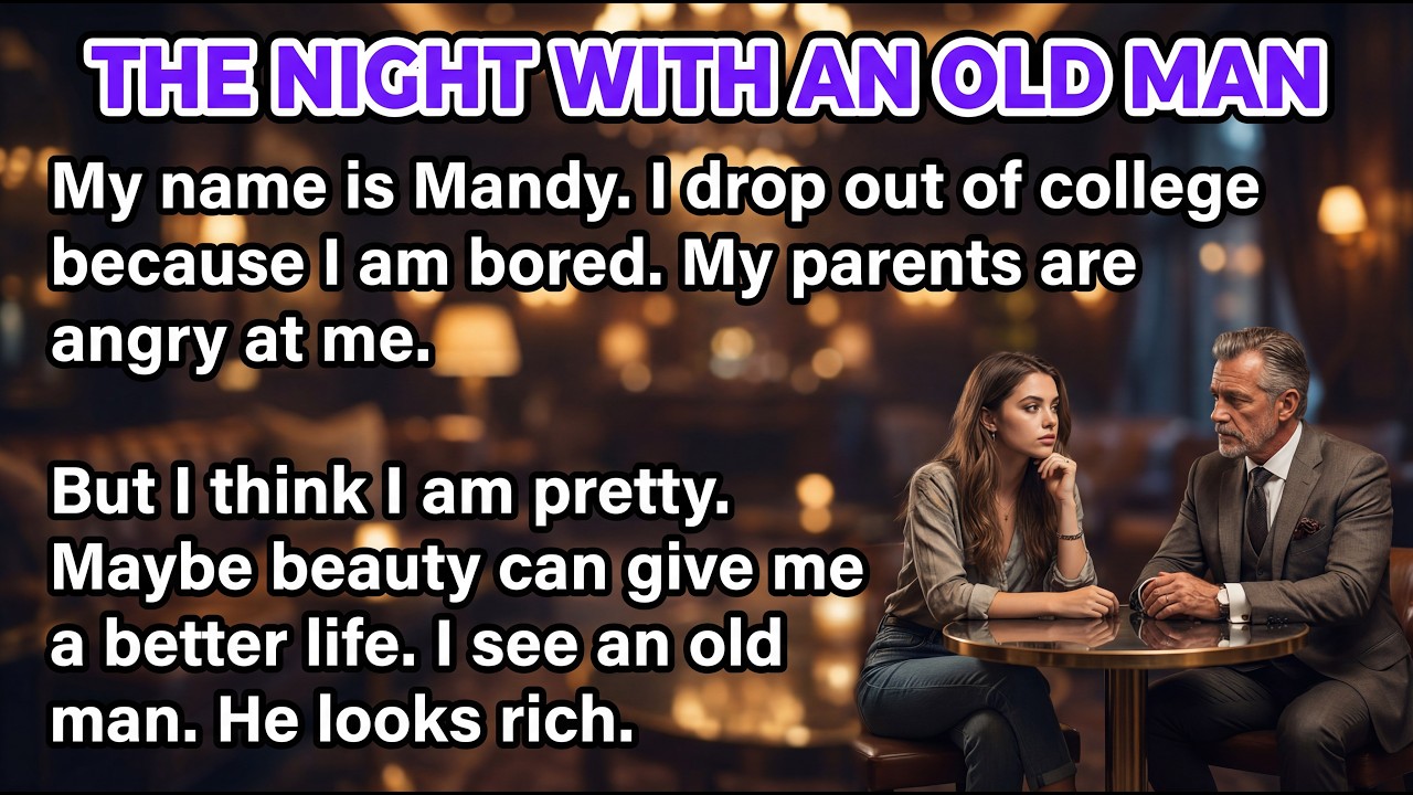 The Night With an Older Man… 💔 Emotional English Story | English Listening (A1–A2 Level)