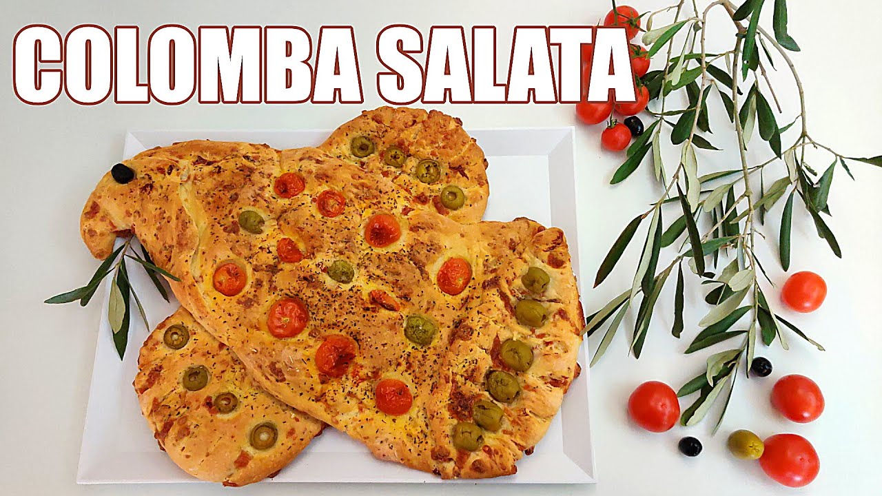 🕊 COLOMBA SALATA di PASQUA (ricetta e preparazione) 🍞🍅🥓🧀