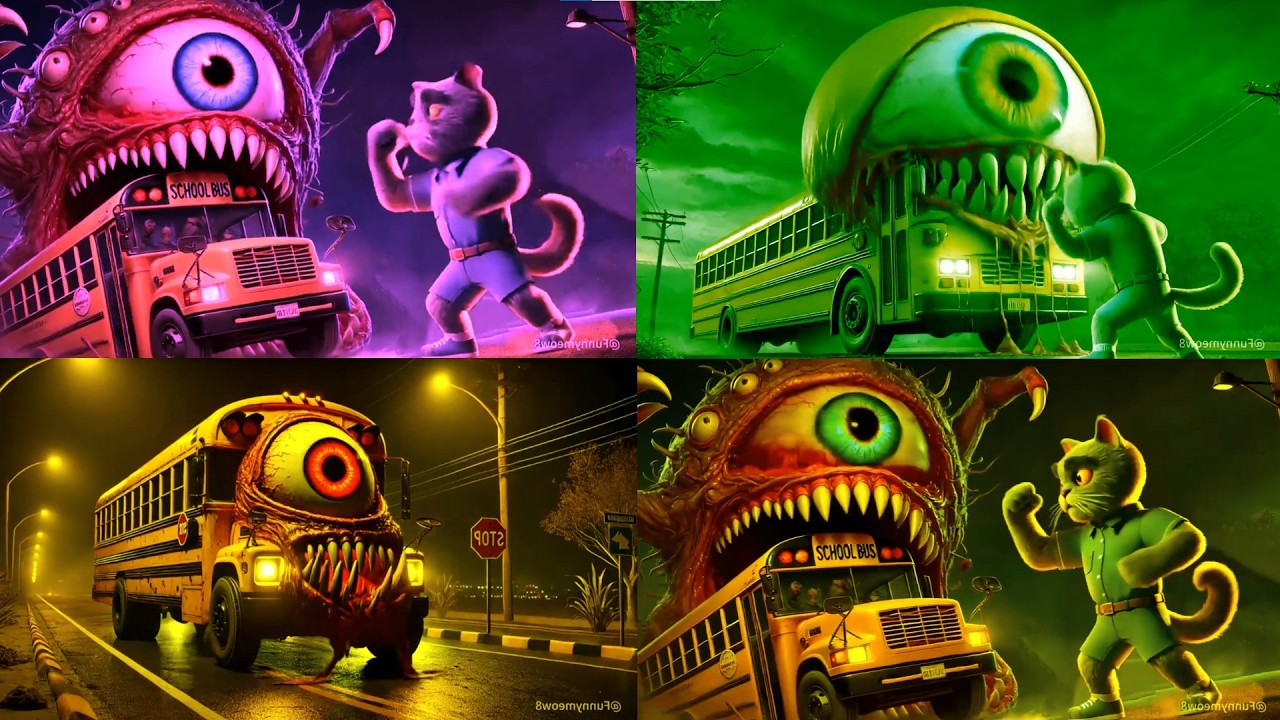 🚌SCHOOL BUS EATER🎶CoffinDance Song